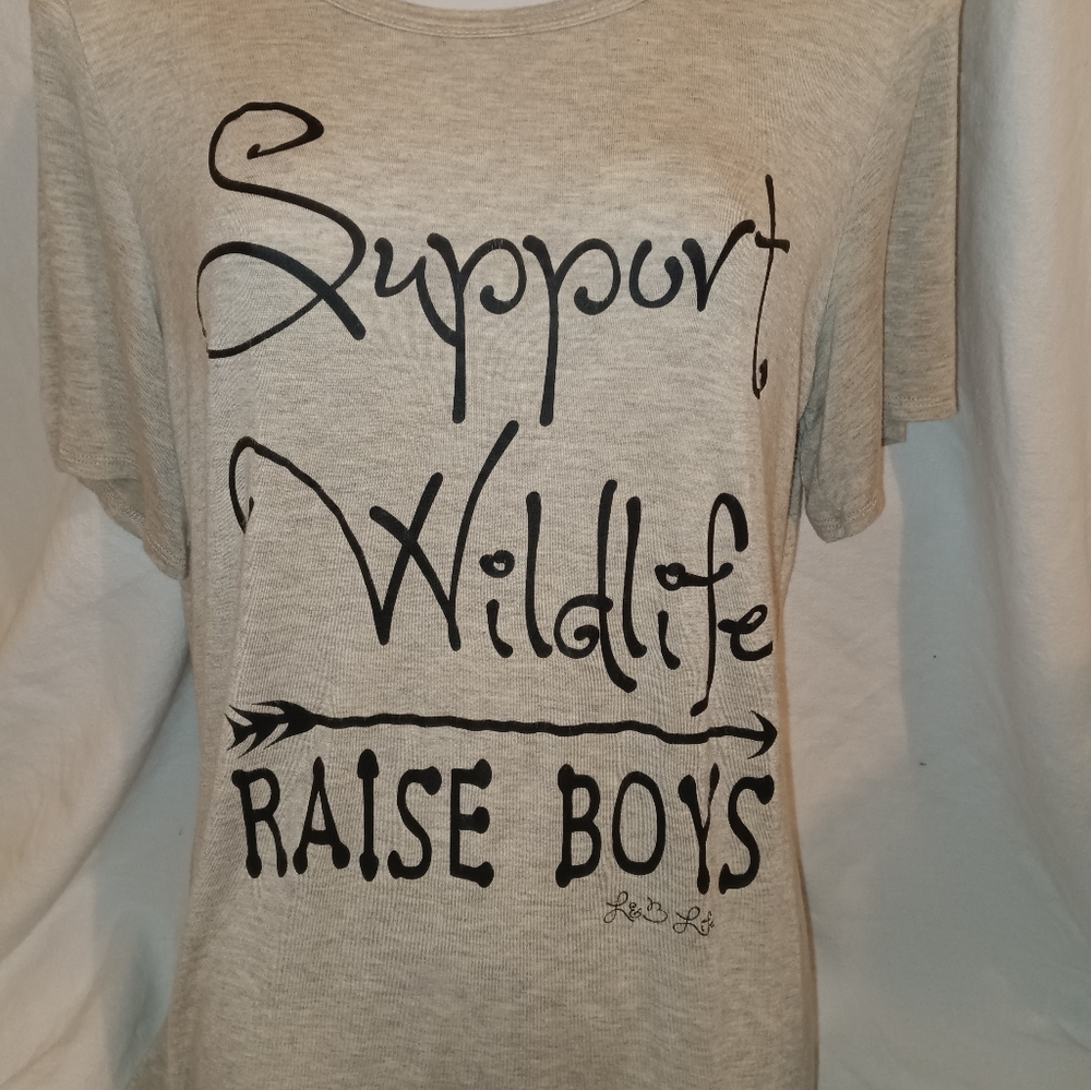 Support wildlife raise boys top